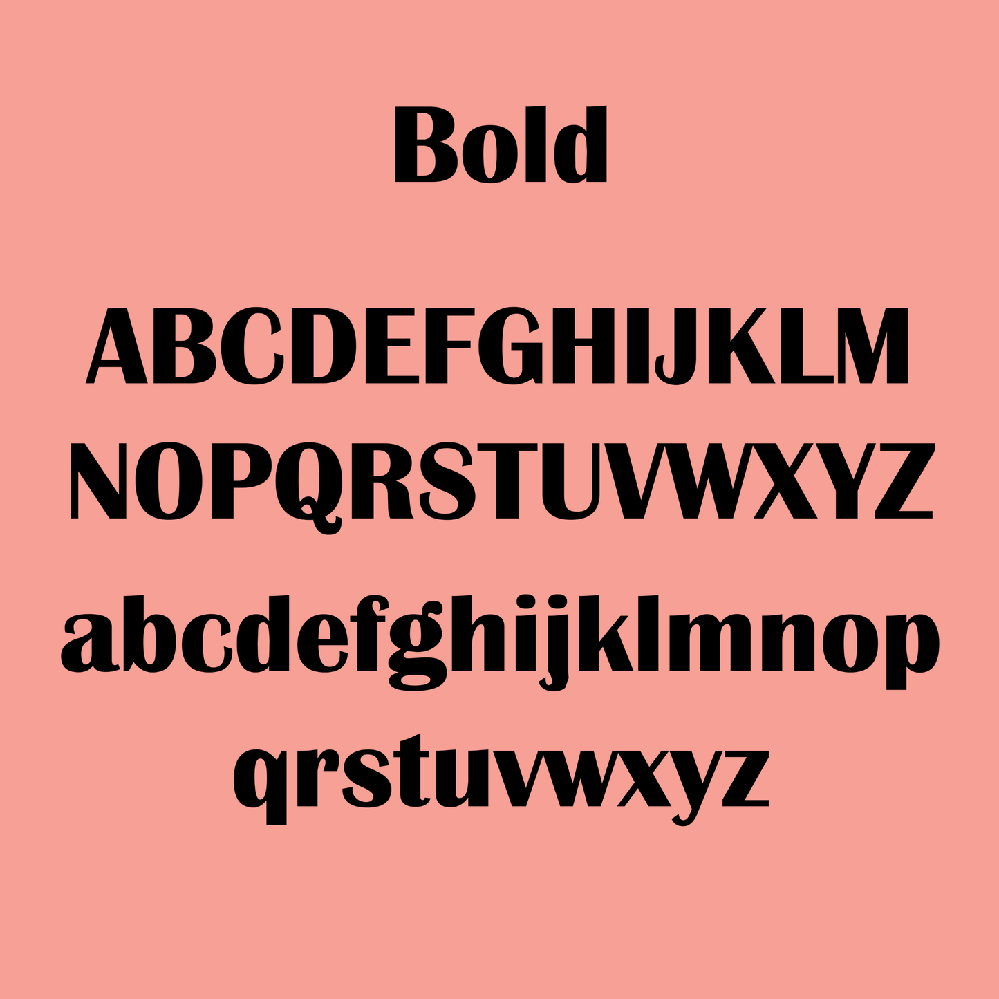 Bold Font - Name Wall Decal/Word Wall Decal (60cm/23.6in wide)