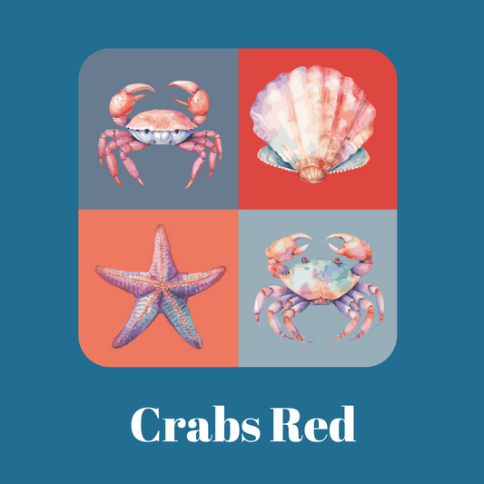 Regular Rectangles - Crabs Red