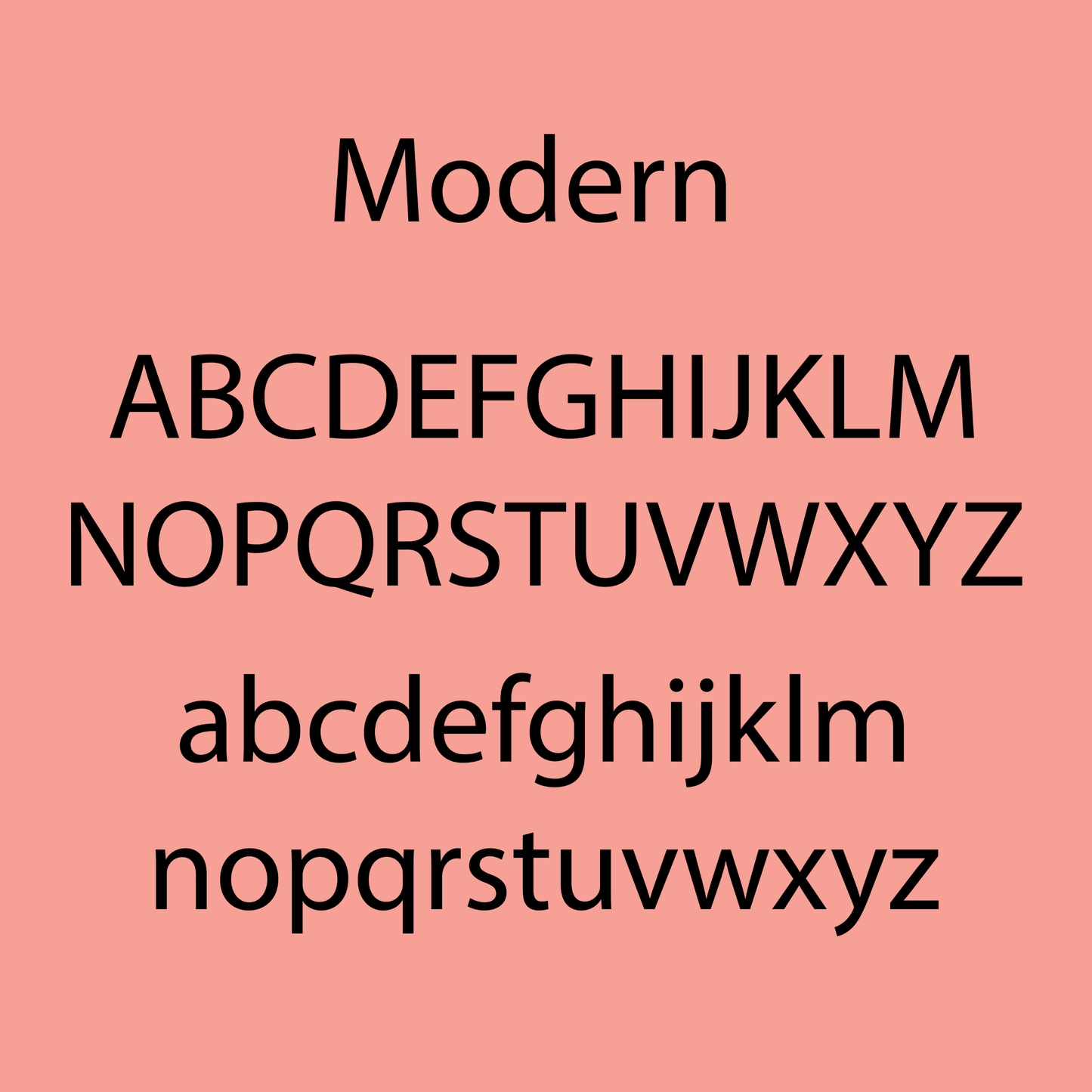 Modern Font - Name Wall Decal/Word Wall Decal (60cm/23.6in wide)