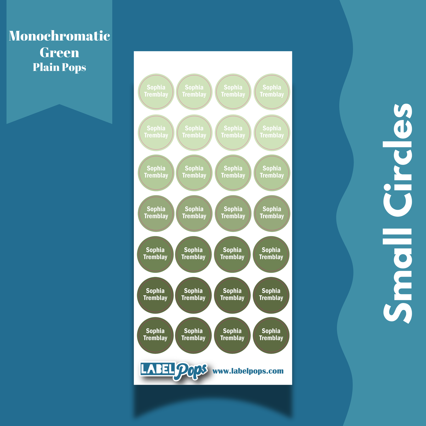Small Circles - Monochromatic Green