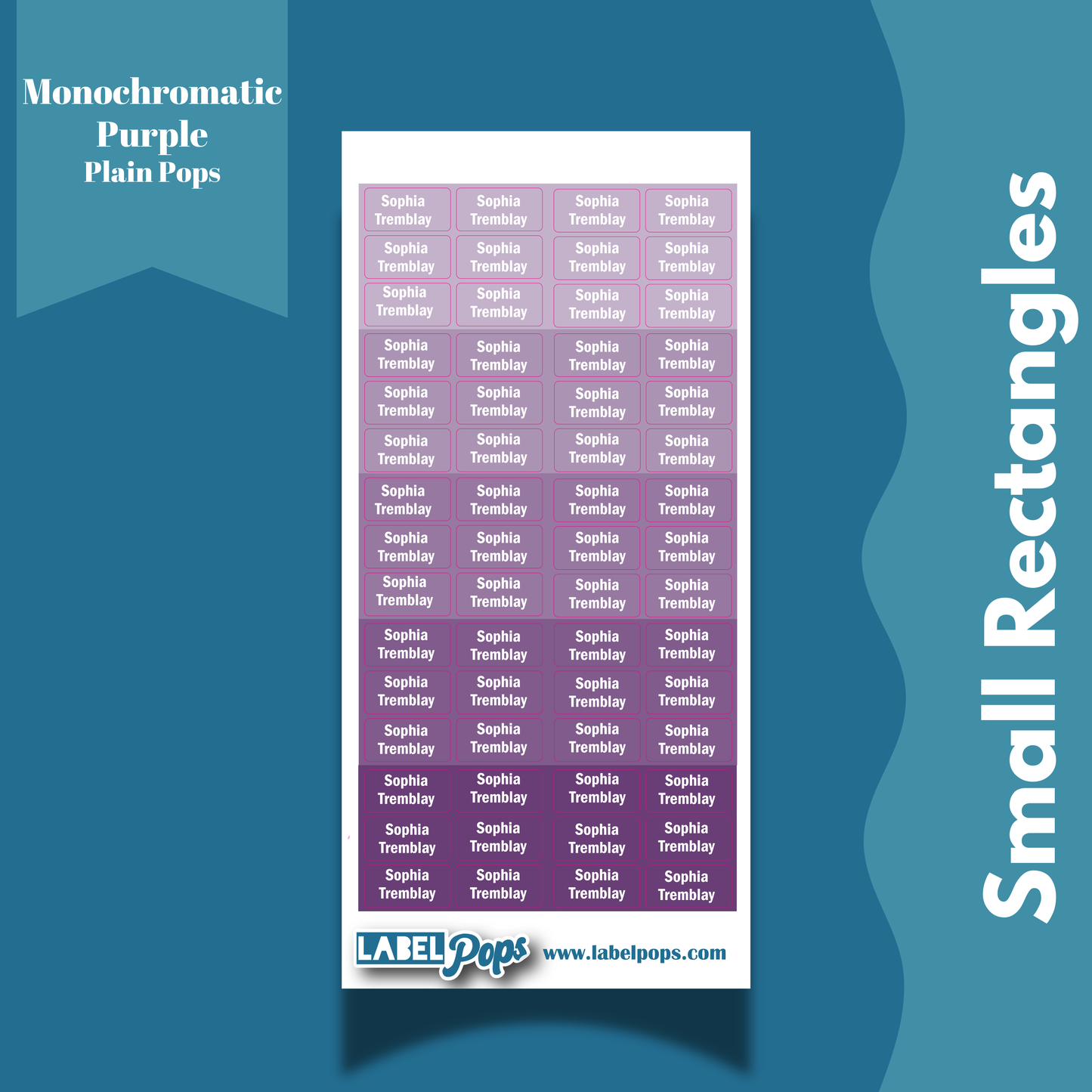 Small Rectangles - Monochromatic Purple