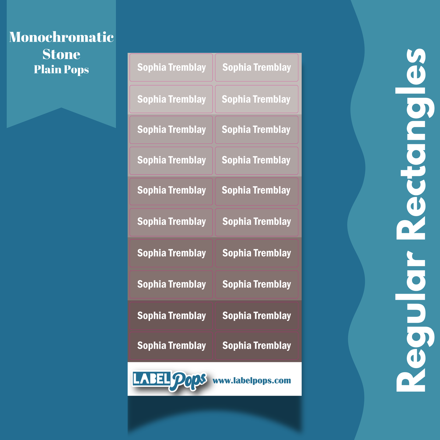 Regular Rectangles - Monochromatic Stone