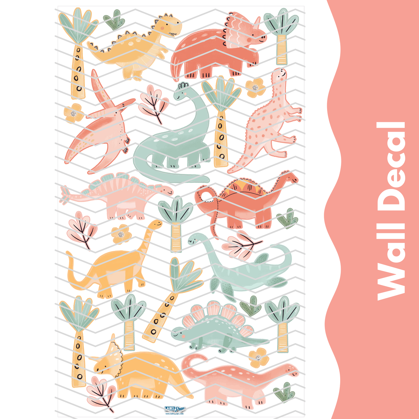Dinosaurs- Set with Pink
