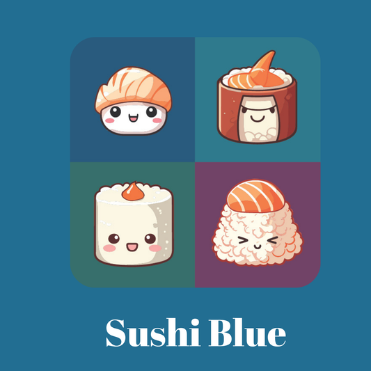 Large Circles - Sushi Blue