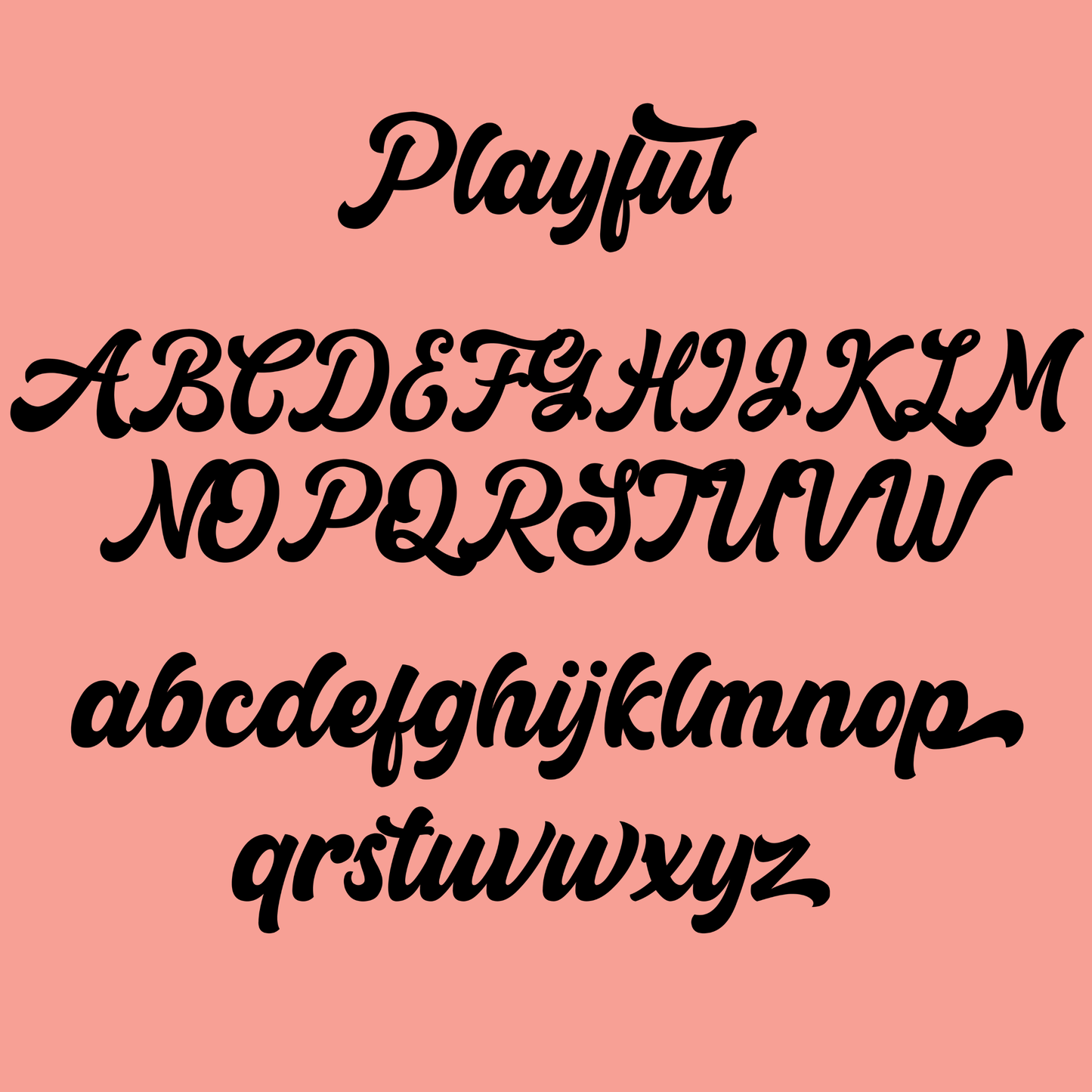 Playful Font - Name Wall Decal/Word Wall Decal (120cm/47.2in wide)