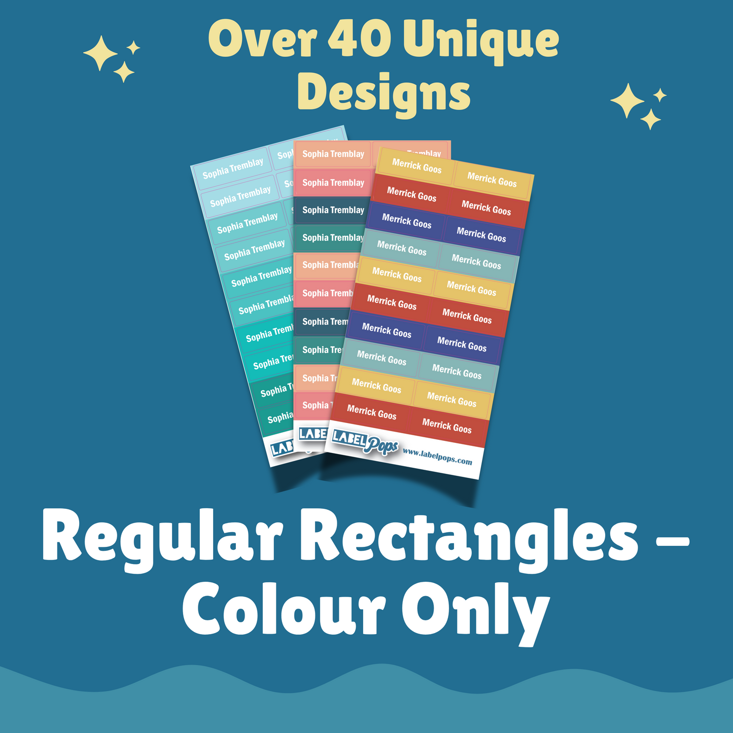 Regular Rectangles - Monochromatic Aqua/Turquoise