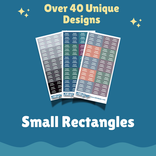 Small Rectangles - Floral Coral Colours