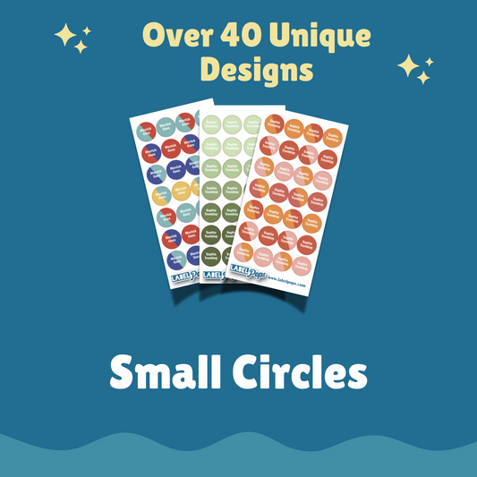 Small Circles - Floral Coral Colours