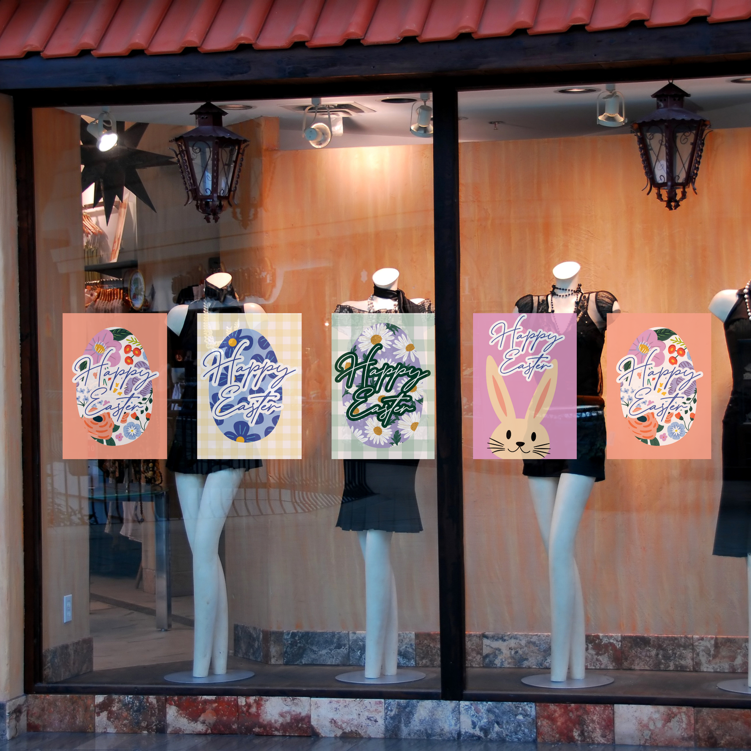 Static Window Clings - Easter