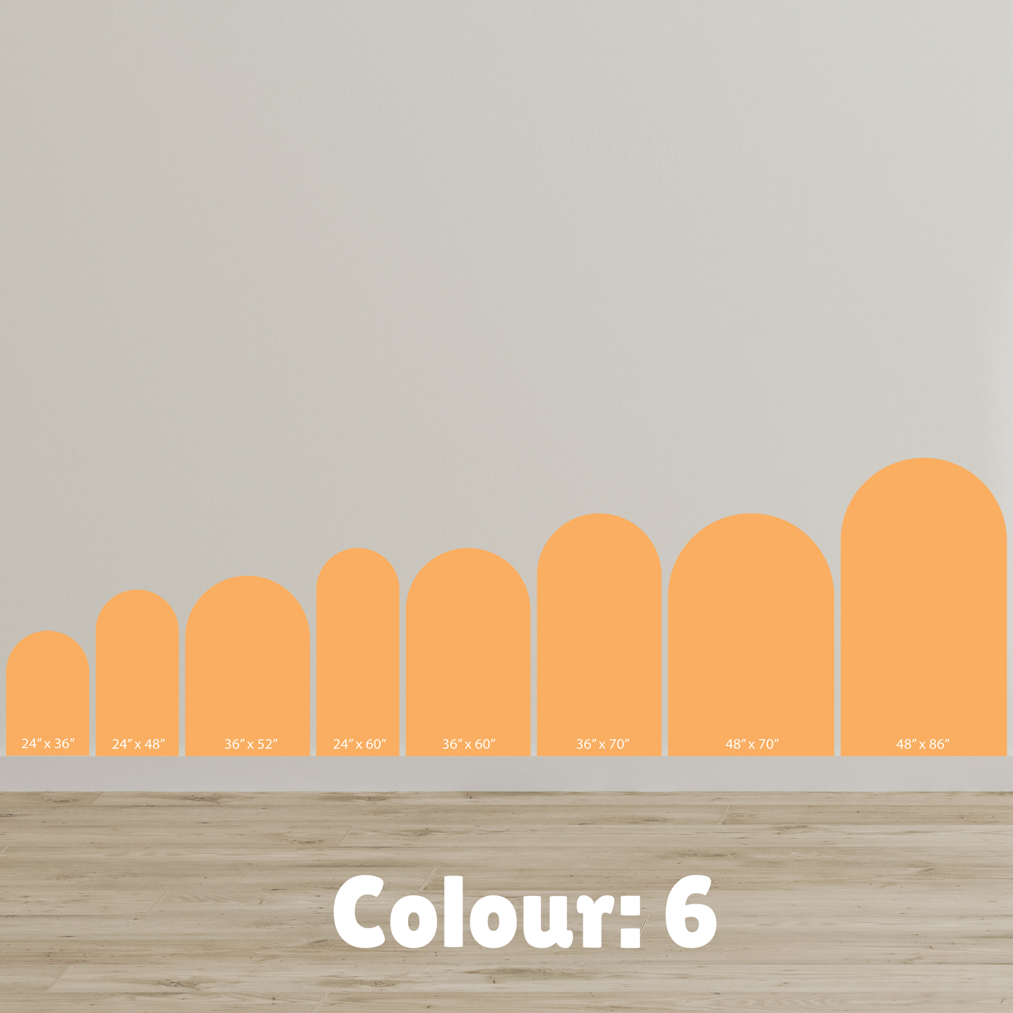 Arch Wall Decal/Wall Sticker - 40 Colour Options - 24" x 36"