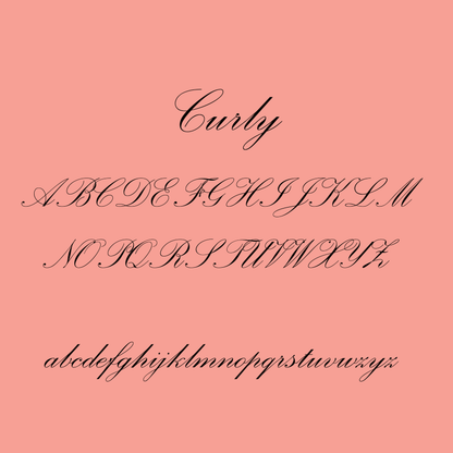Curly Font - Name Wall Decal/Word Wall Decal (30cm/11.8in wide)