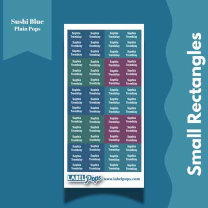Small Rectangles - Sushi Blue Colours