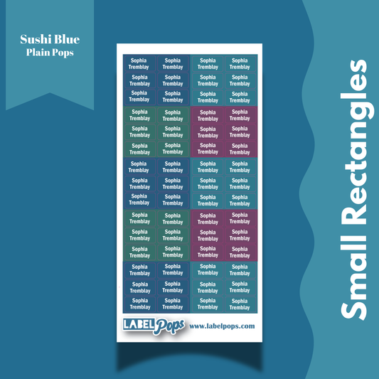 Small Rectangles - Sushi Blue Colours
