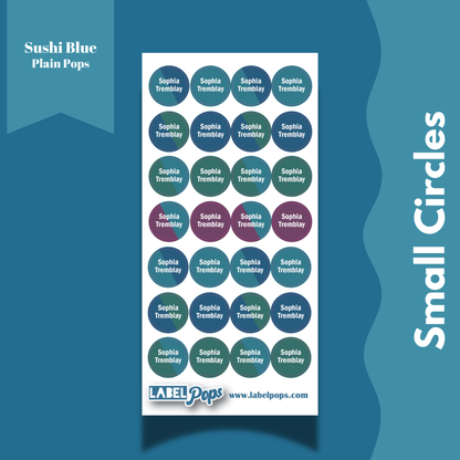 Small Circles - Sushi Blue Colours
