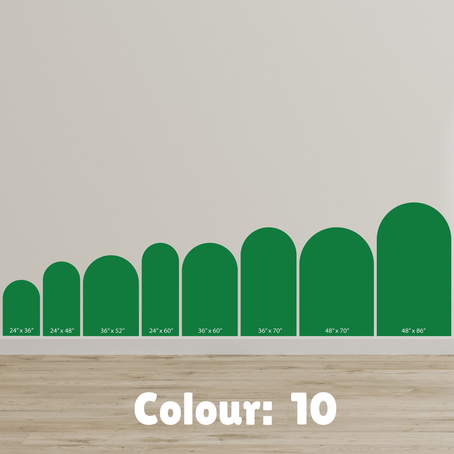 Arch Wall Decal/Wall Sticker - 40 Colour Options - 24" x 36"