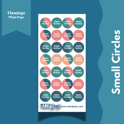 Small Circles - Flamingo Colours