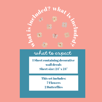 Flowers and Butterflies (Large)