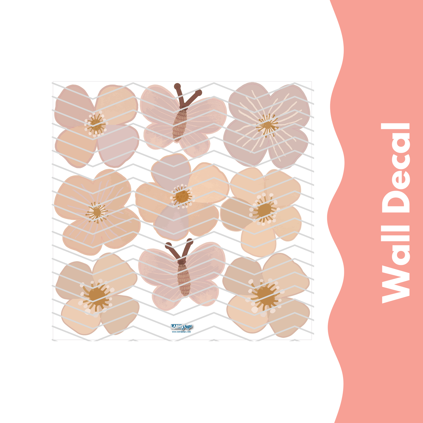 Flowers and Butterflies (Large)