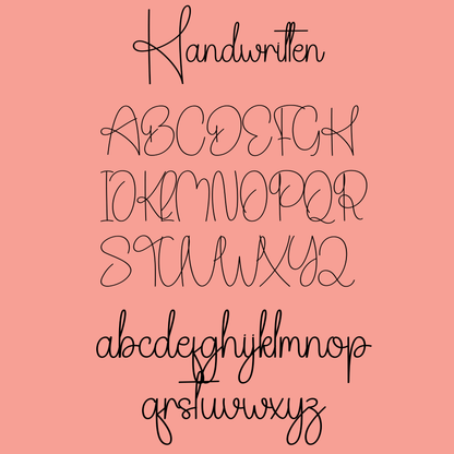 Handwritten Font - Name Wall Decal/Word Wall Decal (60cm/23.6in wide)