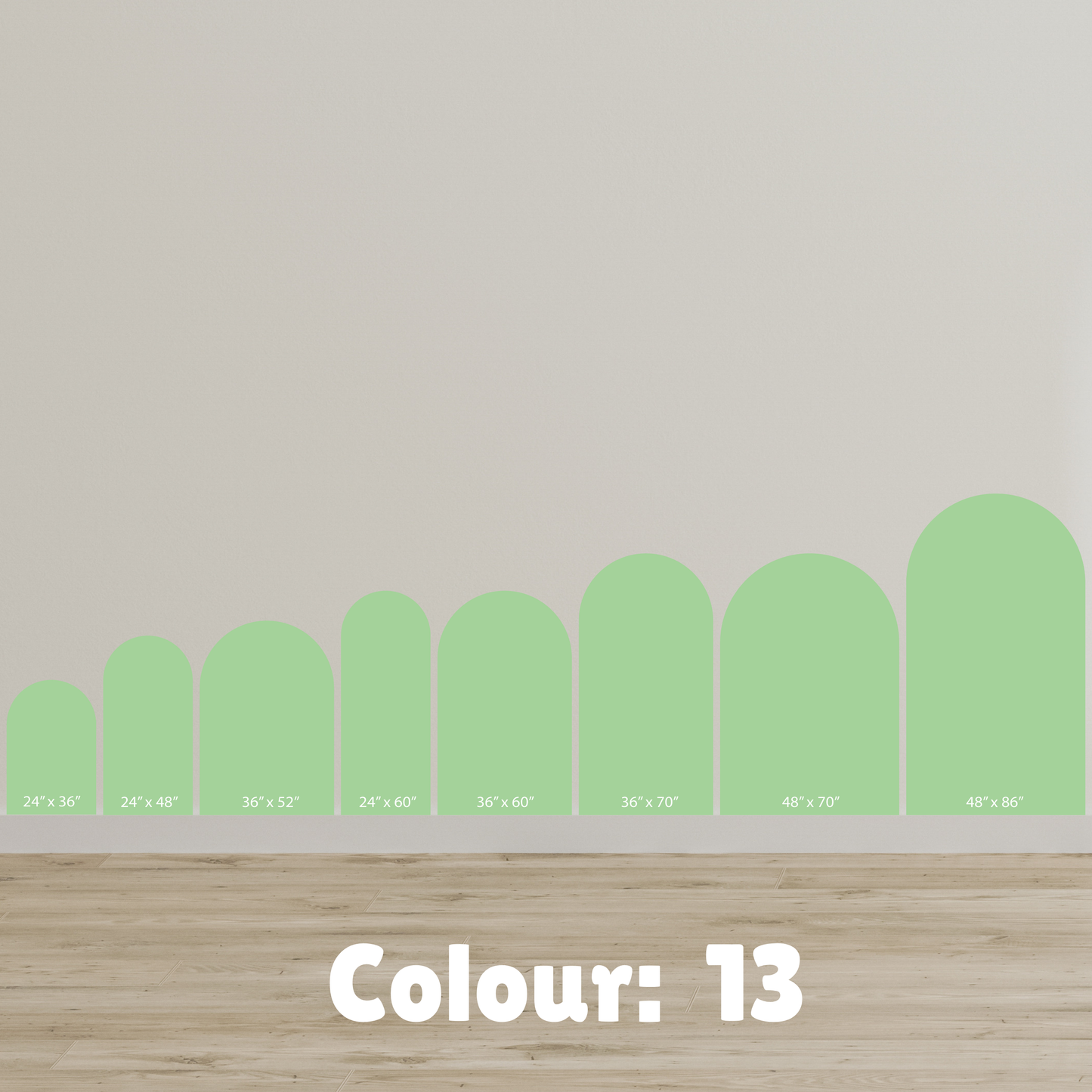 Arch Wall Decal/Wall Sticker - 40 Colour Options - 24" x 36"
