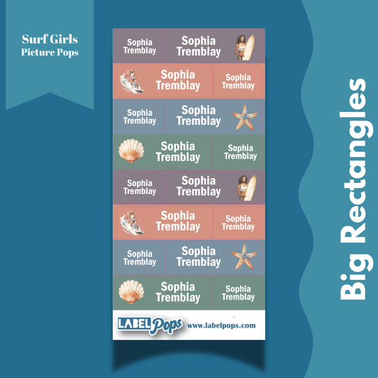 Large Rectangles - Surf Girls