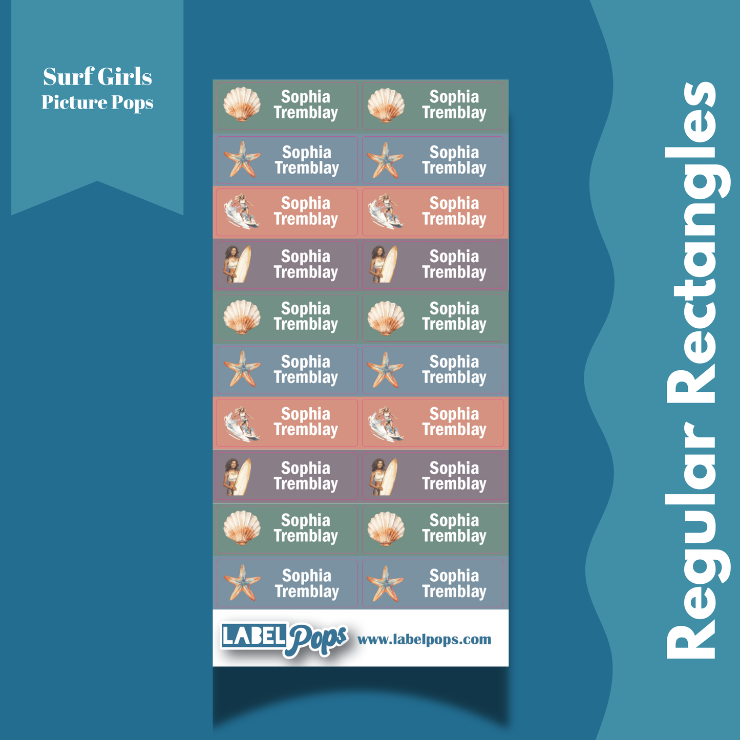 Regular Rectangles - Surf Girls