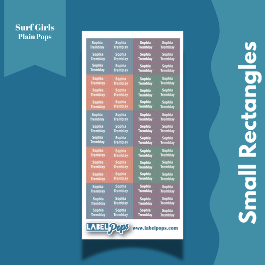 Small Rectangles - Surf Girls Colours