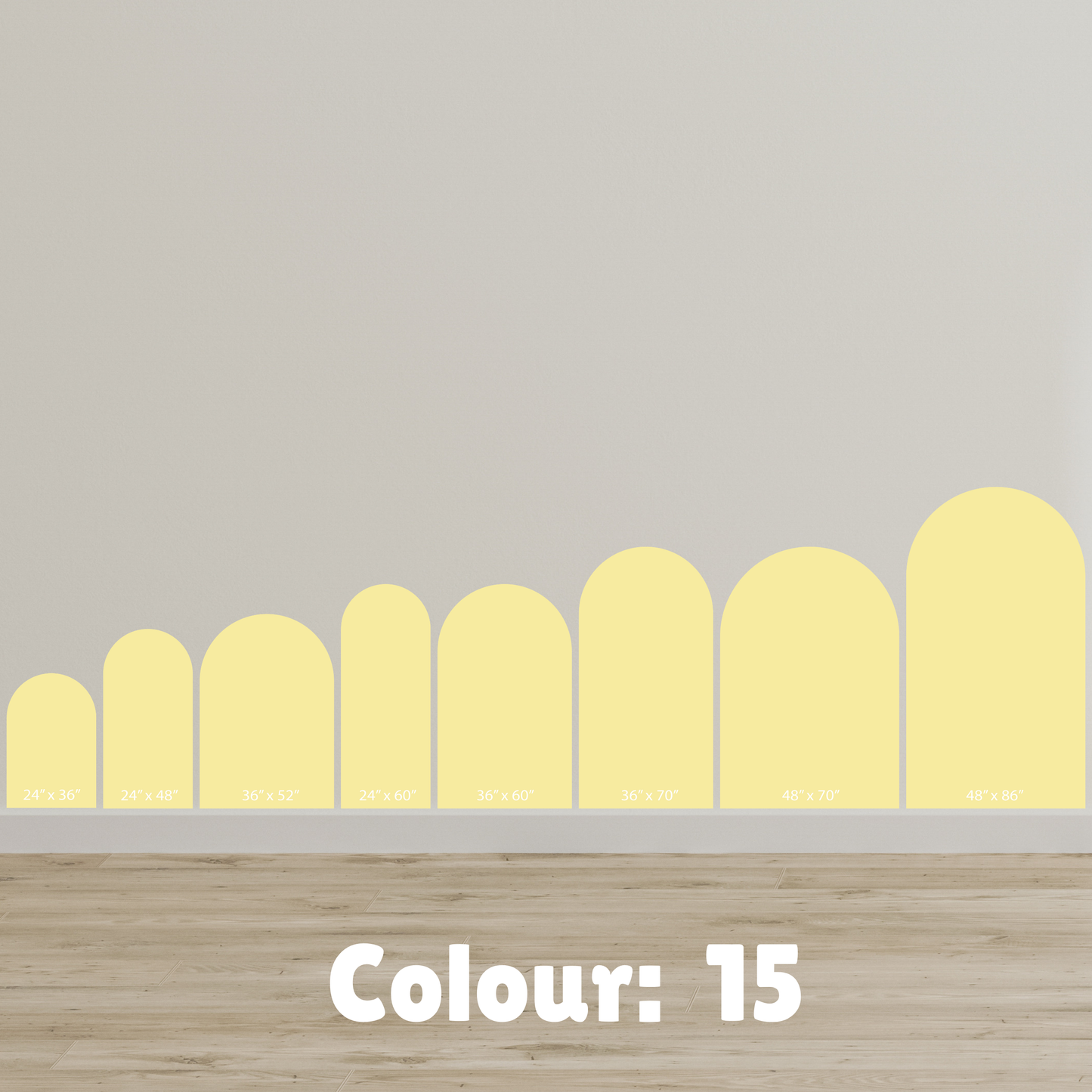 Arch Wall Decal/Wall Sticker - 40 Colour Options - 24" x 36"