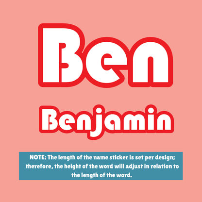 Personalized Sticker - 2 pack