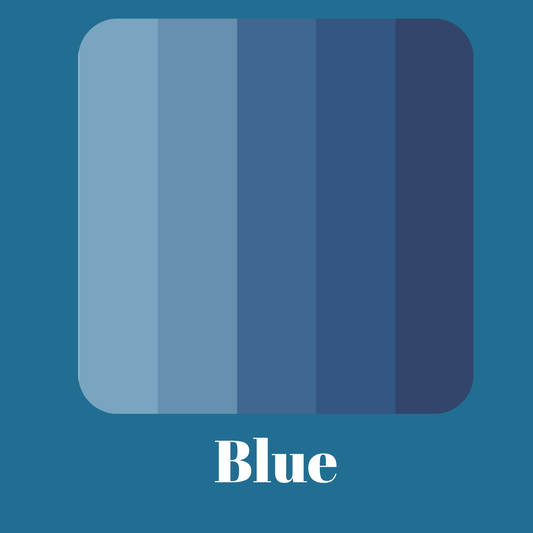 Squares - Monochromatic Blue