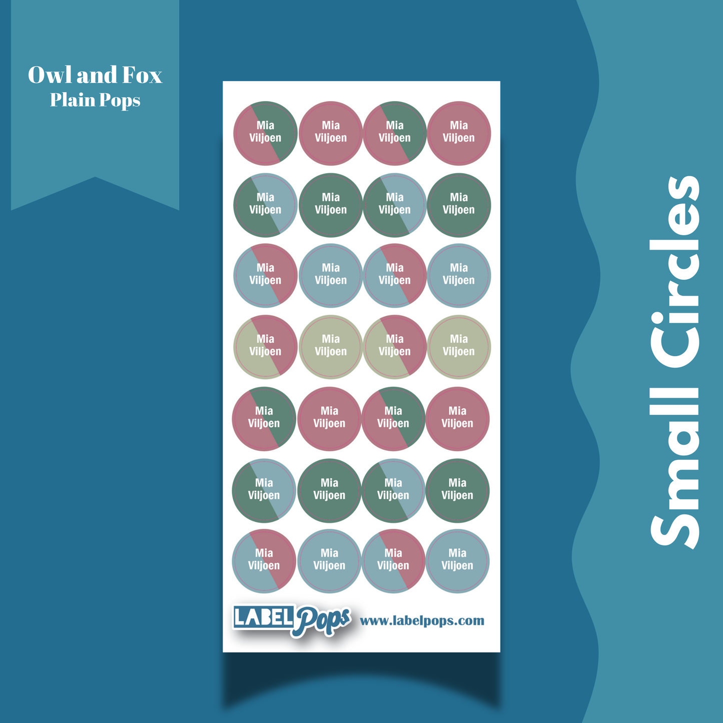 Small Circles - Owl and Fox Colours