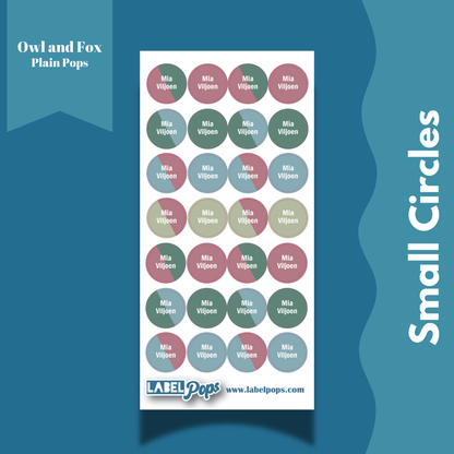 Small Circles - Owl and Fox Colours