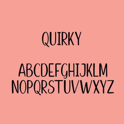 Quirky Font - Name Wall Decal/Word Wall Decal (60cm/23.6in wide)