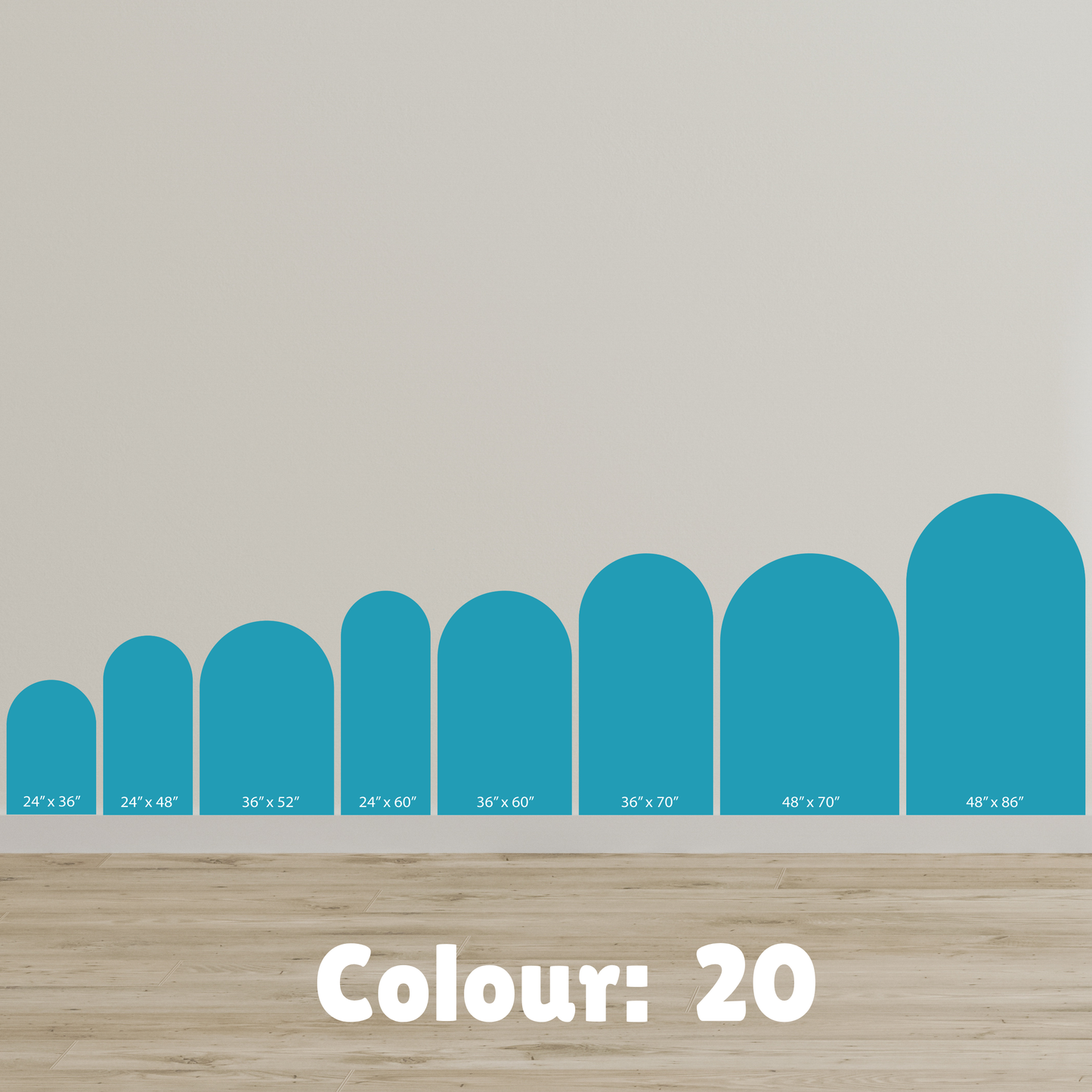 Arch Wall Decal/Wall Sticker - 40 Colour Options - 24" x 36"