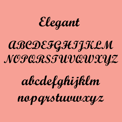 Elegant Font - Name Wall Decal/Word Wall Decal (30cm/11.8in wide)