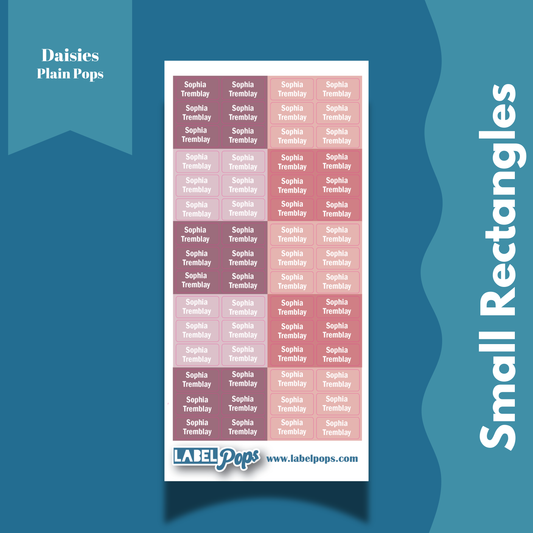 Small Rectangles - Daisies Colours