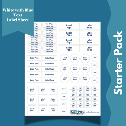 White with Blue Text - Starter Pack