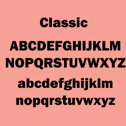 Classic Font - Name Wall Decal/Word Wall Decal (90cm/35.4in wide)