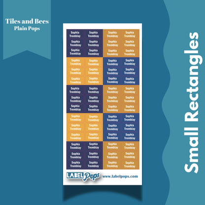 Small Rectangles - Bees Colours