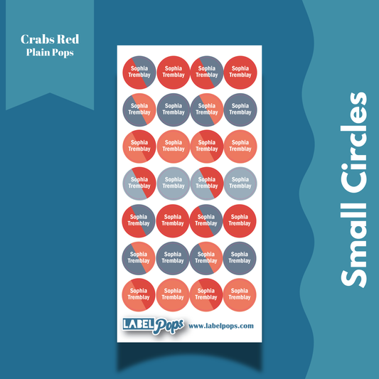 Small Circles - Crabs Red Colours