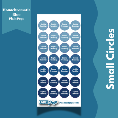Small Circles - Monochromatic Blue