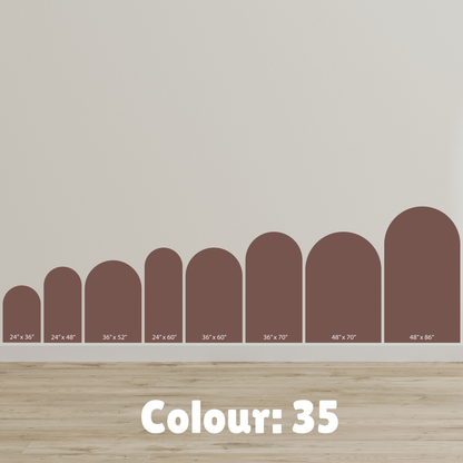 Arch Wall Decal/Wall Sticker - 40 Colour Options - 24" x 36"