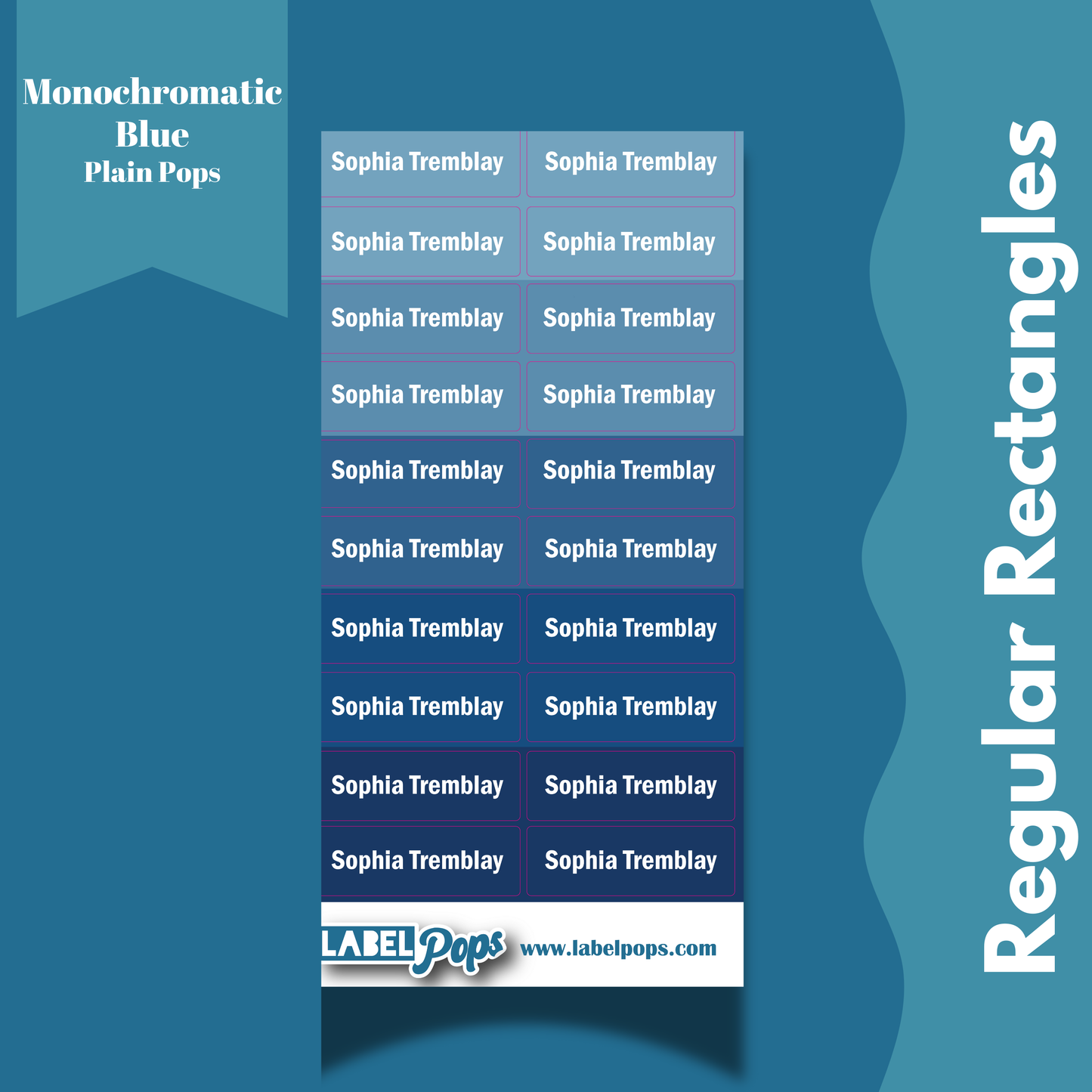 Regular Rectangles - Monochromatic Blue