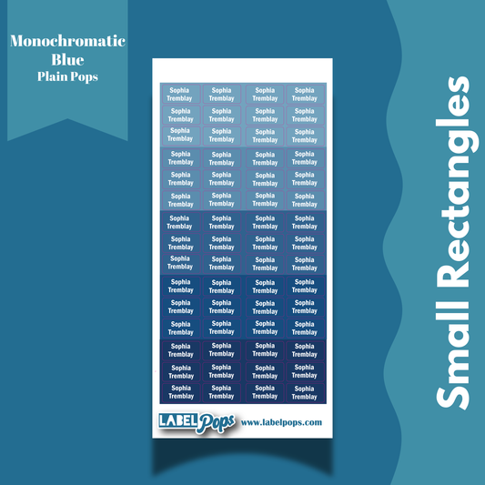 Small Rectangles - Monochromatic Blue