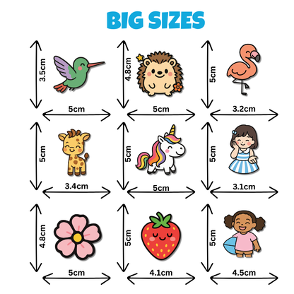 200 piece pack, Cute, Pretty and Playful Waterproof Vinyl Sticker Decals