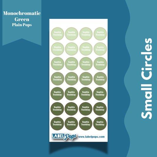 Small Circles - Monochromatic Green