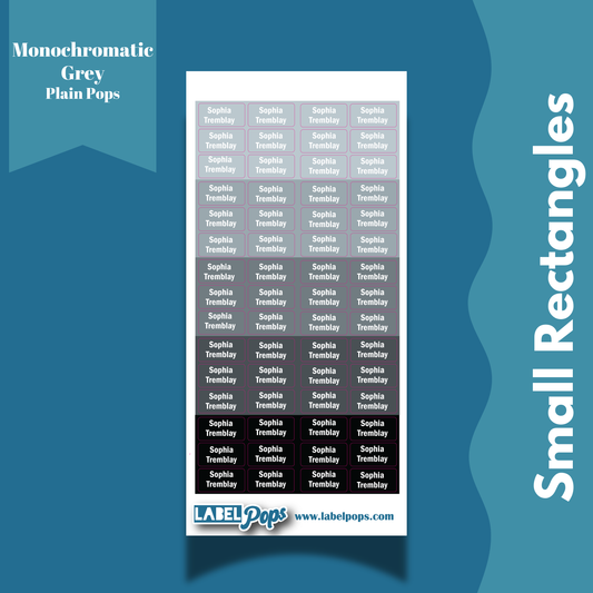 Small Rectangles - Monochromatic Grey