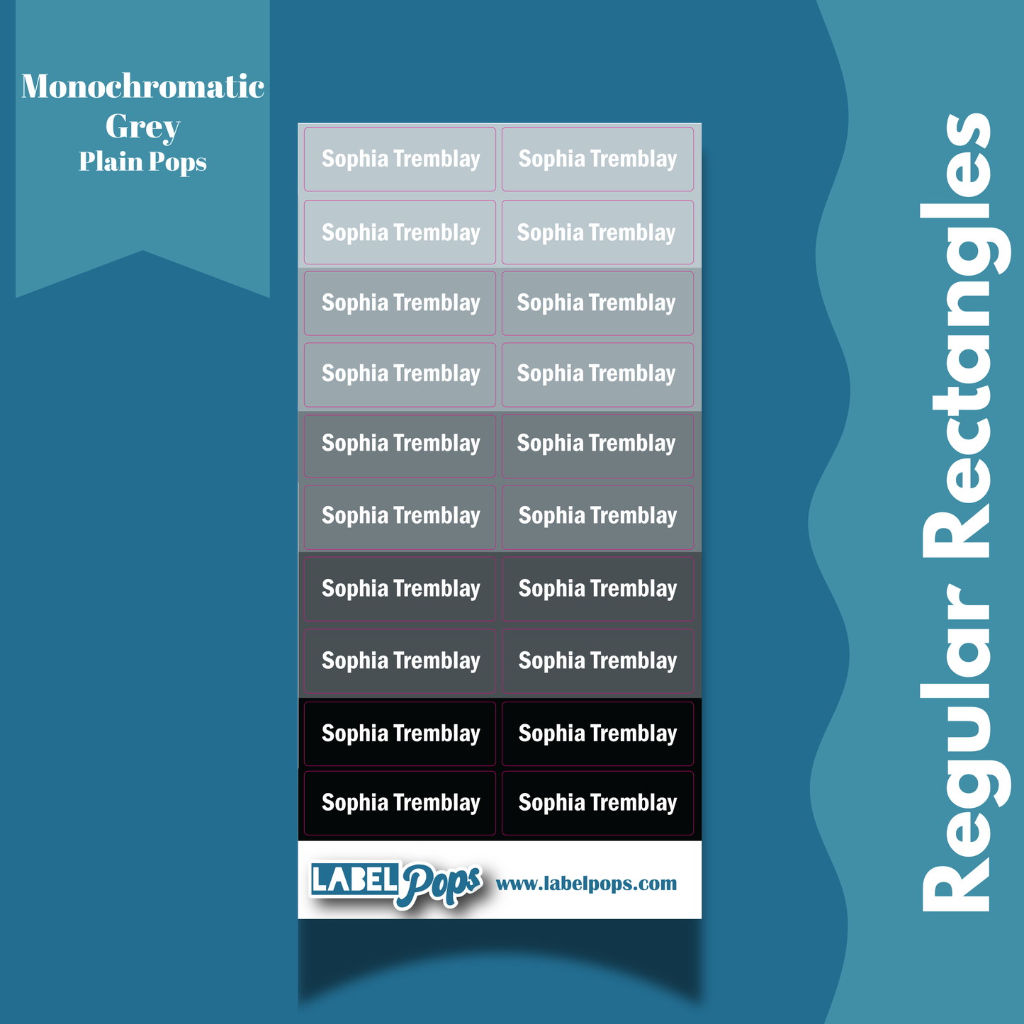 Regular Rectangles - Monochromatic Grey