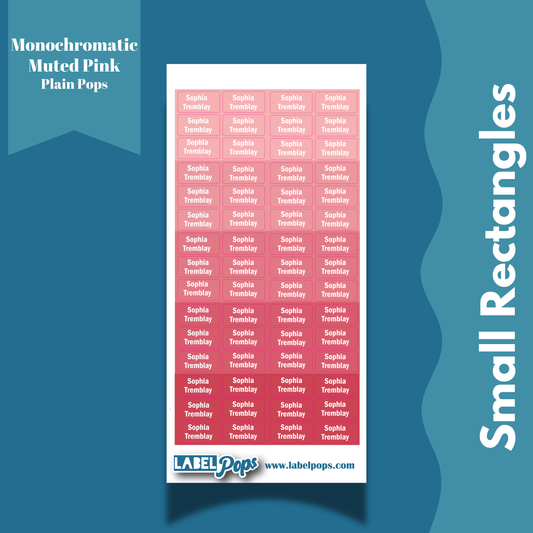 Small Rectangles - Monochromatic Muted Pink