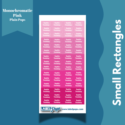 Small Rectangles - Monochromatic Bright Pink